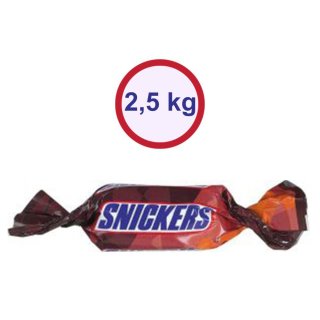 Snickers Miniatuur Catering, 2,5kg Packung (Mini Snickers, Karamel - Nuss - Nougat Riegel)