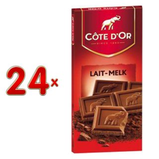 Côte dOr  Tablet Lait Melk, 24 x 100g (Belgische Milchschokoladen Tafeln)