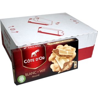 Côte dor Tabletten Praline Wit, 15 x200g Tafeln (Belgische Weiße schokolade mit Pralinenfüllung)