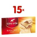 Côte dor Tabletten Praline Wit, 15 x200g Tafeln (Belgische Weiße schokolade mit Pralinenfüllung)