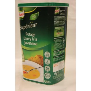 Knorr Potage Curry à  la Javanaise 1000g Dose (Javanesische Curry Suppe)