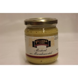 Percheron Frères Mosterd met Mierikswortel 200g Glas (Senf mit Meerrettich)