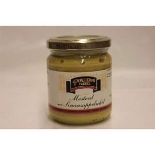Percheron Frères Mosterd met Sinaasappelschil 200g Glas (Senf mit Orangenschalen)