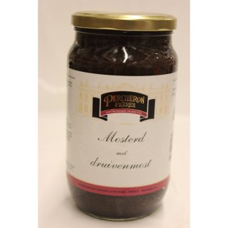 Percheron Frères Mosterd met Druivenmost 850g Glas (Senf mit Traubenmost)