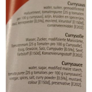 Oliehoorn Curry Saus 450ml Flasche (Curry Sauce)