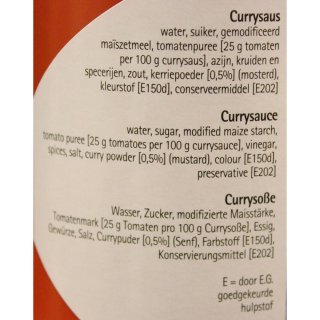 Oliehoorn Curry Saus 900ml Flasche (Curry Sauce)