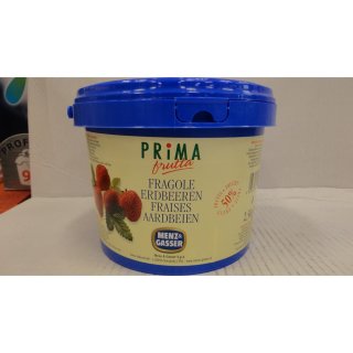 Menz & Gasser Primafrutta Aardbeien 2500g Eimer (Erdbeer Konfitüre)