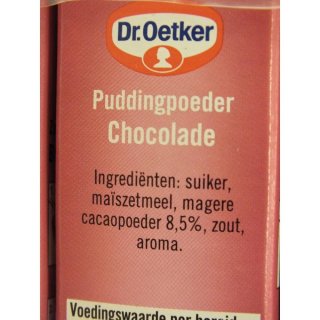 Dr. Oetker Kook Pudding Chocolade 12 x 95g Packung (Schokoladen Pudding)