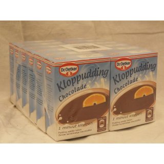 Dr. Oetker Kloppudding Chocolade 12 x74g Packung (kalter Schokoladenpudding)