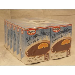 Dr. Oetker Kloppudding Chocolade 12 x74g Packung (kalter Schokoladenpudding)