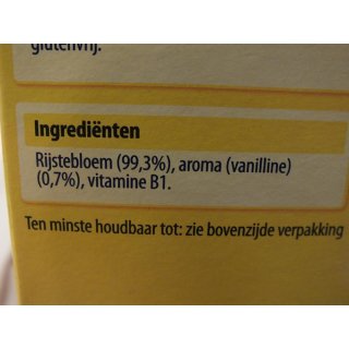 Nutricia Bambix Rijstebloem Vanille 4+ 6 x 200g Packung (Reismehl mit Vanillegeschmack ab 4 Monaten)