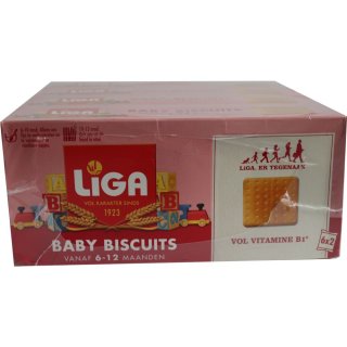Liga Baby Biscuits 6-12 Maanden 4 x 175g Packung (Baby Kekse 6-12 Monate)