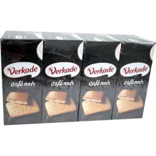 Verkade Cafe Noir, 4 x 200g Packung (Kekse mit Kaffeeglasur)