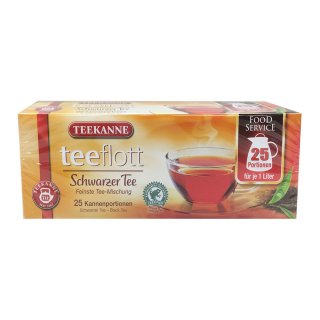 Teekanne Teeflott Schwarztee Assam (25x5,5g Packung)