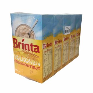 Brinta Volkorentarwevlokken 5x500g Packung (Vollkornflocken)