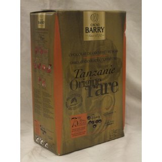 Cacao Barry Dark Chocolate Cuverture Tanzanie Origine 75% (Zartbitter Kuvertüre aus Tansanischem Kakao)