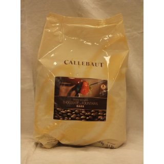Callebaut Finest Belgian Chocolate Fountains Dark 2500g Beutel (Feinste Belgische Fondue Zartbitterschokolade)