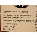 Hocorn Bigarreaux Assorti 500g Dose (Kandierte Kirschen - rot, gelb & grün)