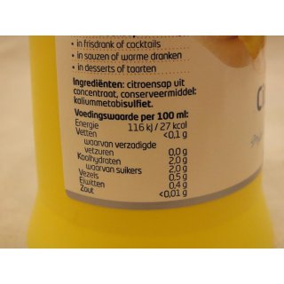 Royal Mail 100% Citroensap uit Concentraat 750ml Flasche (Zitronensaft aus Konzentrat)
