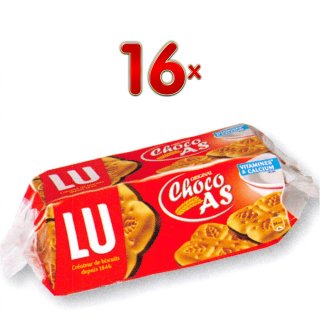 LU Original Choco AS 18 x 240g Packung (Kekskuchen auf Schokoladenschicht)