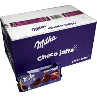 Milka Choco Jaffa Raspberry 24 x 147g Packung (mit Himbeer-Gelee-Füllung)