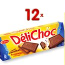 Delacre DeliChoc  Lait 12 x150g Packung (Vollmilchschokolade mit Keks)
