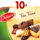 Delacre Tea Time 10 x 250g Packung (Gebäckmischung mit verschiedenen Keksen teilweise mit Schokolade umhüllt)