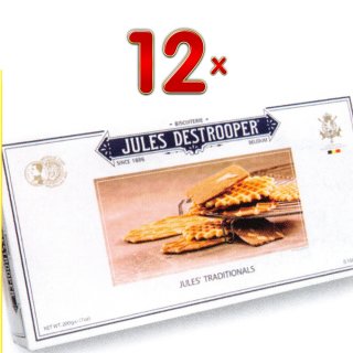 Jules Destrooper Jules Traditionals 12 x 200g Packung (verschiedene traditionelle Gebäcksorten)