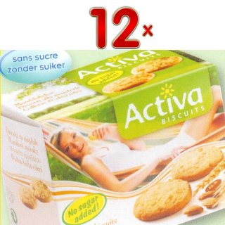 Activa Biscuits Amandes sans sucre  8 x 150g Packung (Keks mit Mandeln)