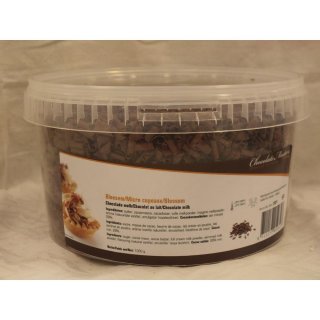 Chocolate Masters Choco Bloesem Milk 1000g Dose (Kleine Milchschokoladen Raspeln)