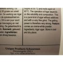 Unique Agar 200g Dose (Verdickungsmittel/ Pflanzliche...