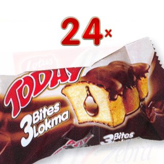 Today Cake Choco 24 x 50g Packung (Küchlein mit Schokoladenhaube und Schokoladencremefüllung)