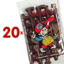 Moesen Gaufre Choco 20x75g Packung mit 1 Produkt pro Stück (Schokoladenwaffel)