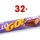 Milka Leo Go!, 32 x 48g Packung (knuspriger Schokoriegel...