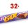 Milka Leo Go!, 32 x 48g Packung (knuspriger Schokoriegel mit Milka-Schokolade überzogen)