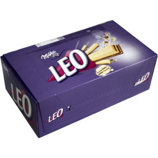 Milka Leo Chocolat blanc 32 x 33g Packung (knuspriger Keksstick mit weißer Milka-Schokolade)