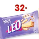 Milka Leo Chocolat blanc 32 x 33g Packung (knuspriger Keksstick mit weißer Milka-Schokolade)