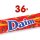 Daim Barre Caramel/Chocolat 36 x 28g Packung (Daim - Karamellfüllung umhüllt von Schokolade)