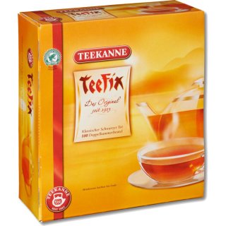 Teekanne Teefix Klassischer Schwarzer Tee (100x1,75g Packung)