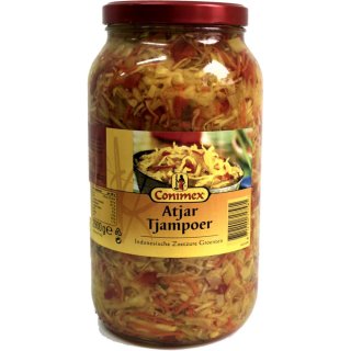 Conimex Atjar Tjampoer 2900g Glas (Süß-Sauer eingelegtes Gemüse)