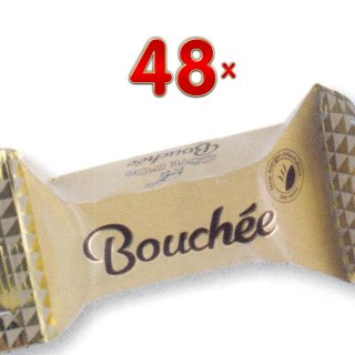 Côte dOr Bouchée Blanc 48 x 25g Packung (Praline aus weißer Schokolade mit Haselnuss- und Mandelcremefüllung)