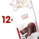 Cachet Cocoa Nibs 70 % 12 x 100g Packung (dunkle...