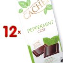 Cachet Noir 57% Cacao éclat menthe 12 x 100g...