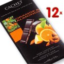 Cachet Chocolat Noir Orange & Amandes (12x100g...