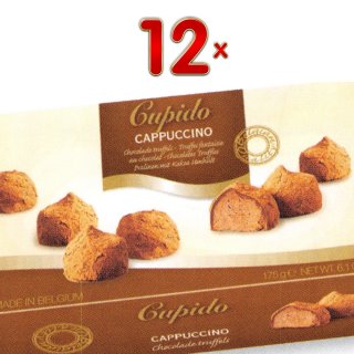 Cupido Cappucchino Chocolade Truffels 12 x 175g Packung (Trüffelpraline mit Cappucchinogeschmack)