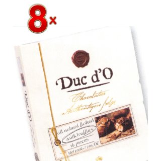 Duc dO Milk Truffles 8 x 200g Packung (Trüffelpralinen mit Milchschokolade)