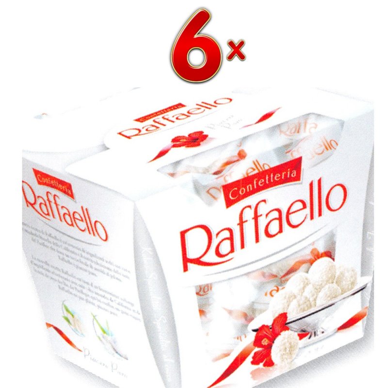 Wie Viele Raffaello Sind In Einer Packung Raffaello 6 x 18 Kugeln pro Packung (Raffaello-Kugeln)
