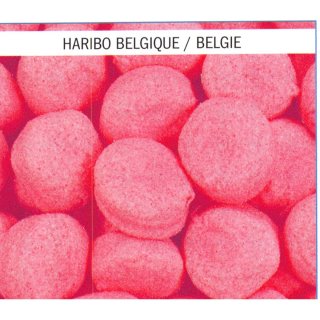 Haribo Chamallows Lards Boules Fraises 1 x 1 kg Packung (Schaumzucker-Marshmallows mit Erdbeergeschmack)