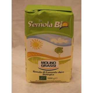 Molino Grassi la Semola Bio Semola di Frumento duro Biologica 1000g Packung (Bio Hartweizengrieß)