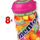 Mentos Chewy Fruit Bottle 8 x 120g Packung (Kaubonbon mit...